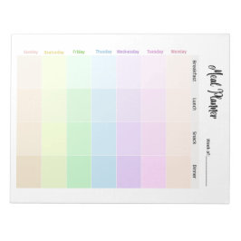 カスタマイズ可能な減量トラッカー&ミールプランナー ノートパッド