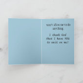 カスタマイズ可能な温湿布のヨークシャーテリア サンキューカード (内部)