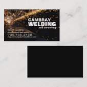 カスタマイズ可能な溶接のコンサルタントの名刺 名刺 (正面/裏面)