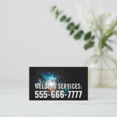 カスタマイズ可能な溶接サービス名刺 名刺 (スタンド正面)