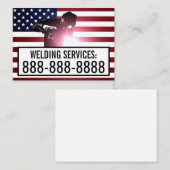 カスタマイズ可能な溶接サービス 名刺 (正面/裏面)