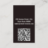 カスタマイズ可能な溶接サービスqrコード 名刺 (裏面)