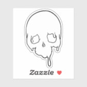 カスタマイズ可能な滴下スカルの概要 シール (シート)