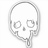 カスタマイズ可能な滴下スカルの概要 シール (正面)