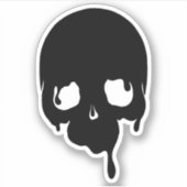 カスタマイズ可能な滴下スカル シール (正面)