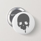 カスタマイズ可能な滴下スカル 缶バッジ (正面&裏面)