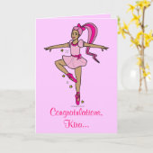 カスタマイズ可能な演奏会のお祝いの名前 カード (黄色い花)