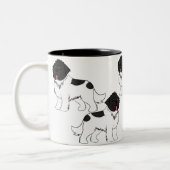 カスタマイズ可能な漫画の大家newfoundland ツートーンマグカップ (左)