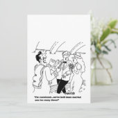 カスタマイズ可能な漫画の結婚式招待状 招待状 (スタンド正面)