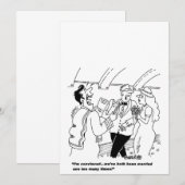 カスタマイズ可能な漫画の結婚式招待状 招待状 (正面/裏面)