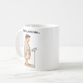 カスタマイズ可能な漫画の重量スケール コーヒーマグカップ (正面左)