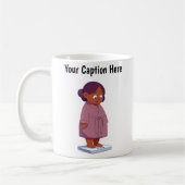 カスタマイズ可能な漫画の重量スケール コーヒーマグカップ (左)