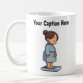 カスタマイズ可能な漫画の重量スケール コーヒーマグカップ