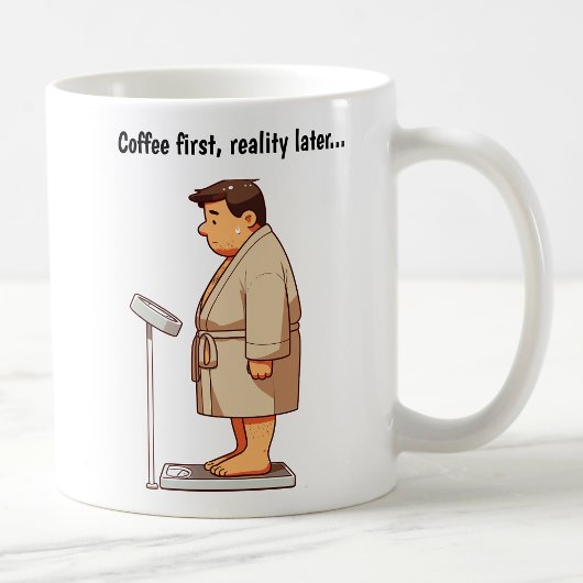 カスタマイズ可能な漫画の重量スケール コーヒーマグカップ