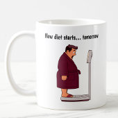 カスタマイズ可能な漫画の重量スケール コーヒーマグカップ