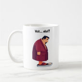 カスタマイズ可能な漫画の重量スケール コーヒーマグカップ (左)