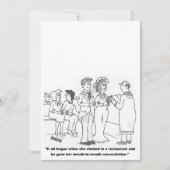 カスタマイズ可能な漫画結婚式招待状 招待状 (正面)