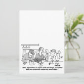 カスタマイズ可能な漫画結婚式招待状 招待状 (スタンド正面)