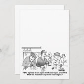 カスタマイズ可能な漫画結婚式招待状 招待状 (正面/裏面)