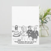 カスタマイズ可能な漫画結婚式招待状 招待状 (スタンド正面)