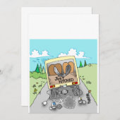 カスタマイズ可能な漫画結婚式招待状 招待状 (正面/裏面)