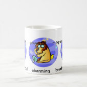 カスタマイズ可能な漫画Leoライオンの特徴〔占星術の〕十二宮図 コーヒーマグカップ (中央)