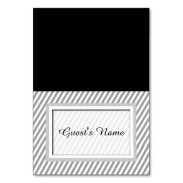 カスタマイズ可能な灰色のストライプのなテント張りの一流の座席表 テーブルナンバー