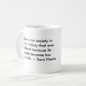 カスタマイズ可能な無神論的なマグ- コーヒーマグカップ (正面左)