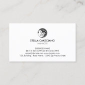 カスタマイズ可能な焼きベーカリー食品 名刺 (裏面)