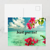 カスタマイズ可能な熱帯シーン ポストカード (正面/裏面)