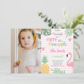 カスタマイズ可能な熱帯パーティの招待状 子供へ 招待状 (スタンド正面)