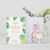 カスタマイズ可能な熱帯パーティの招待状 子供へ 招待状 (スタンド正面)
