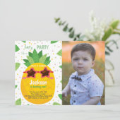 カスタマイズ可能な熱帯パーティの招待状 子供へ 招待状 (スタンド正面)