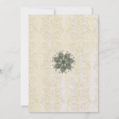 カスタマイズ可能な熱帯ビクトリアンブライダルパーティ- 招待状 (裏面)