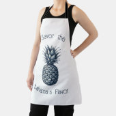 カスタマイズ可能な熱帯ブルーパイナップル エプロン (インサイチュ)