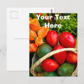カスタマイズ可能な熱帯果実 ポストカード (正面/裏面)