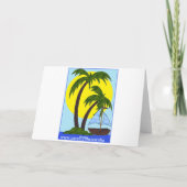 カスタマイズ可能な熱帯楽園カード カード (裏面)