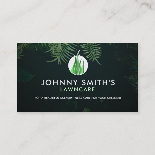 カスタマイズ可能な熱帯造園名刺 名刺 (正面)