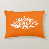カスタマイズ可能な燃える蓮の花アクセント枕 アクセントクッション (正面)