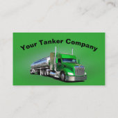 カスタマイズ可能な燃料タンカー輸送名刺 名刺 (裏面)