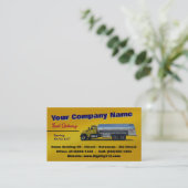 カスタマイズ可能な燃料タンカー輸送名刺 名刺 (スタンド正面)