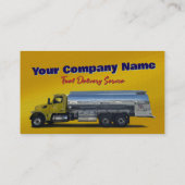 カスタマイズ可能な燃料タンカー輸送名刺 名刺 (裏面)