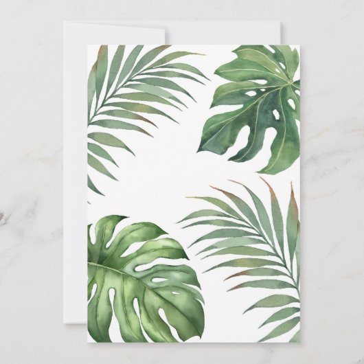 カスタマイズ可能な爬虫類の誕生日パーティー招待状テンプレート 招待状 (裏面)