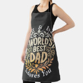 カスタマイズ可能な父の名前とメッセージ エプロン (インサイチュ)