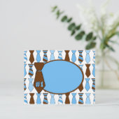 カスタマイズ可能な父の日タイカード(4) ポストカード (スタンド正面)