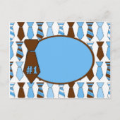 カスタマイズ可能な父の日タイカード(4) ポストカード (正面)