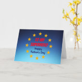 カスタマイズ可能な父の日ノベルティスーパーヒーロー カード (黄色い花)