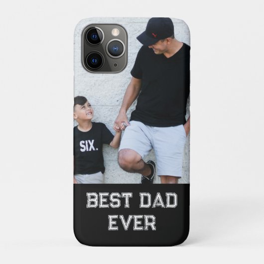 カスタマイズ可能な父の日記念の写真入りグッズ「パパ」 Case-Mate iPhoneケース (裏)