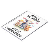 カスタマイズ可能な牛と蝶 ノートブック (左側)