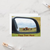 カスタマイズ可能な牛を鏡カード カード (正面/裏面インサイチュ)